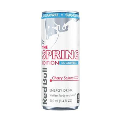 Red Bull Sugar Free Cherry Sakura Spring Edition Energy Drink - 8.4 Fl. Oz. - Image 3
