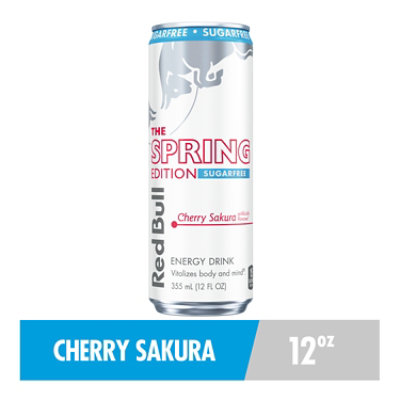 Red Bull Sugar Free Cherry Sakura Spring Edition Energy Drink - 8.4 Fl. Oz. - Image 1