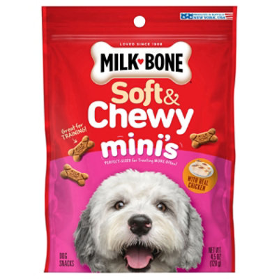 Soft & Chewy With Real Chicken Mini's Dog Treats - 4.5 OZ - Image 1