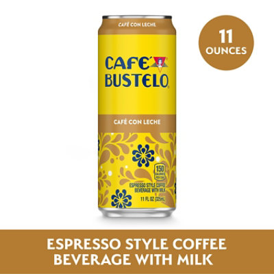 Cafe Bustelo Coffee Con Leche Single Serve - 11 FZ - Image 1