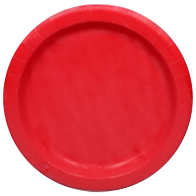 Unique Ruby Red Plate 9in - 1.00 EA - Image 2