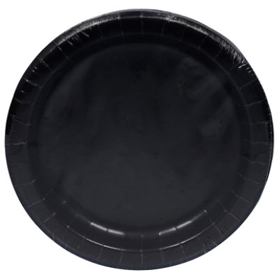 Unique Midnight Black Plate 9in - 1 EA - Image 2