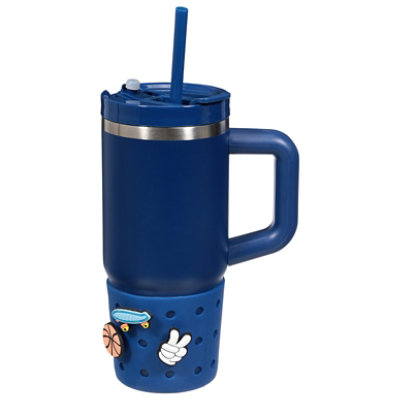Neat Basics 20 Oz Stainless Steel Tumbler With Charm Navy - Each - Image 2