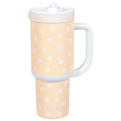 Ello Oasis Orange Daisy 24 Oz Tumbler - Each - Image 1
