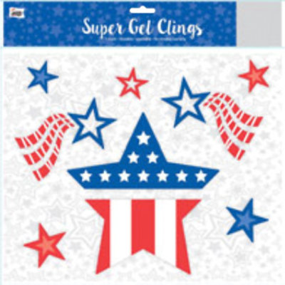 Mello Smello 12X12 Patriotic Gel Clngs - Each - Image 1