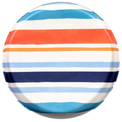 Signature Select Summer Stripe D Inchner Plate - Each - Image 1