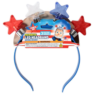Shawshank LEDz Patriotic Led Star Headband - Each - Image 2
