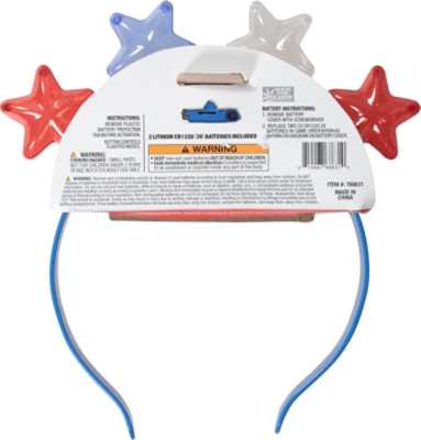 Shawshank LEDz Patriotic Led Star Headband - Each - Image 3