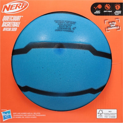 Franklin Sports Nerf Quietcourt Blue Foam Basketball - Each - Image 3