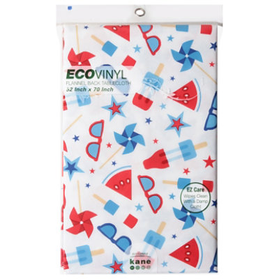 Kane Home Patriotic Vinyl Tablcloth - Each - Image 1
