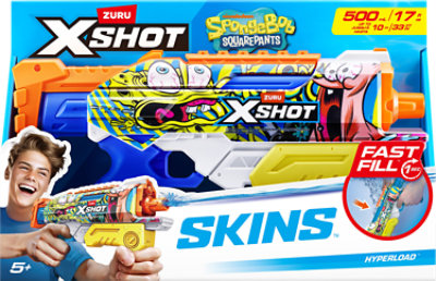 ZURU X Shot Hyperload Spngbob - Each - Image 1