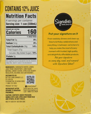 Signature Select Sparkling Italian Lemon 4-11.15fz - 4-11.15 FZ - Image 5