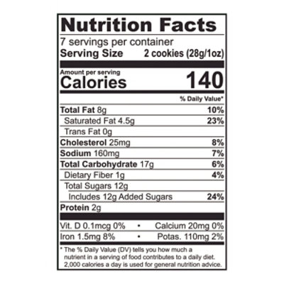 Tate's Double Chocolate Chip Cookies - 7 Oz - Image 4