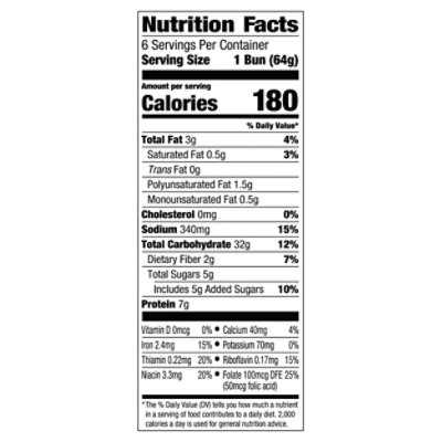 Pep Farms Farmhouse Black Pepper And Sea Salt Hamburger Buns - 13.5 OZ - Image 3