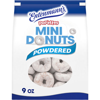 Entenemann's Mini Powdered Sugar Popettes Donuts - 9 OZ - Image 1