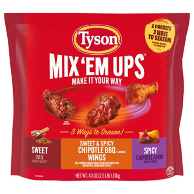 Tyson Sweet & Spicy Chipotle Bbq Flavored Wings 40 Oz - 40 OZ - Image 2