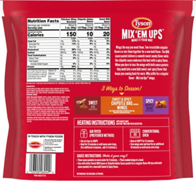 Tyson Sweet & Spicy Chipotle Bbq Flavored Wings 40 Oz - 40 OZ - Image 5