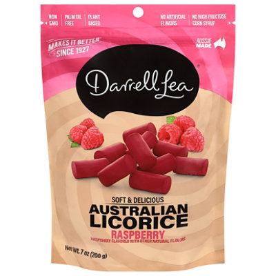 Darrell Lea Licorice Raspberry - 7 OZ - Image 1