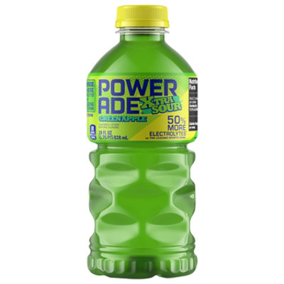 Powerade Xtra Sour Green Apple 28fz - 28 FZ - Image 1