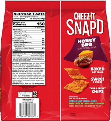 Cheez It Snapd Honey Bbq 7.5oz - 7.5 OZ - Image 5