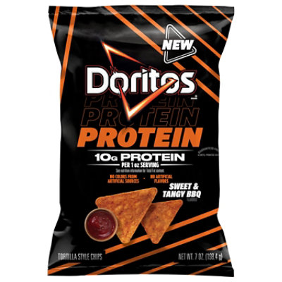 Doritos Sweet & Tangy BBQ Protein Tortilla Chips - 7 Oz - Image 1