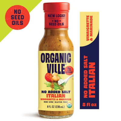Organicville Dressing Italian No Salt - 8 FZ - Image 2