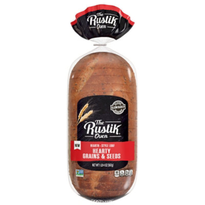 Rustick Oven Hearty Grains And Seeds Hearth Style Loaf - 20 OZ