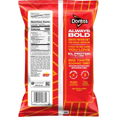Doritos Nacho Cheese Protein Tortilla Chips - 7 Oz - Image 5