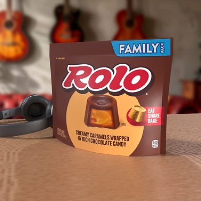 Rolo Creamy Caramels Wrapped In Rich Chocolate Candy Family Pack Stand Up Bag - 16.1 OZ - Image 4