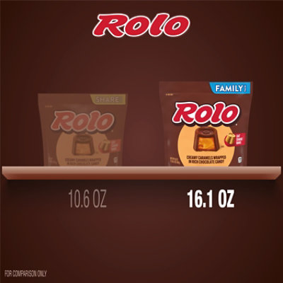 Rolo Creamy Caramels Wrapped In Rich Chocolate Candy Family Pack Stand Up Bag - 16.1 OZ - Image 5