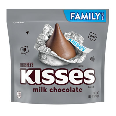Hersheys Milk Chocolate Kisses Family Pack Stand Up Bag - 15.9 OZ - Image 1