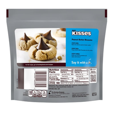 Hersheys Milk Chocolate Kisses Family Pack Stand Up Bag - 15.9 OZ - Image 2