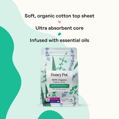 Honey Pot Regular & Overnight Duo Pack Pads - 16 Count - Image 5