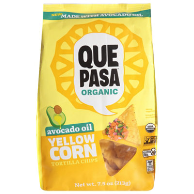 Que Pasa Tortilla Chips Yellow 7.5oz - 7.5 OZ - Image 1