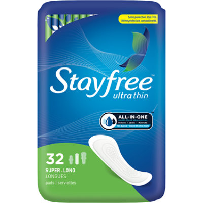 Stayfree Ut Long Wingless 32ct - 32 CT - Image 1