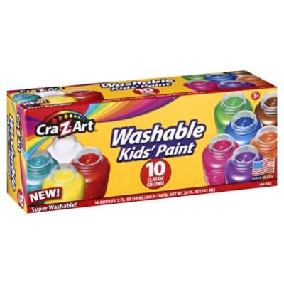 Crazart Classroom Super Washable Kids Paint - 10 CT - Image 2