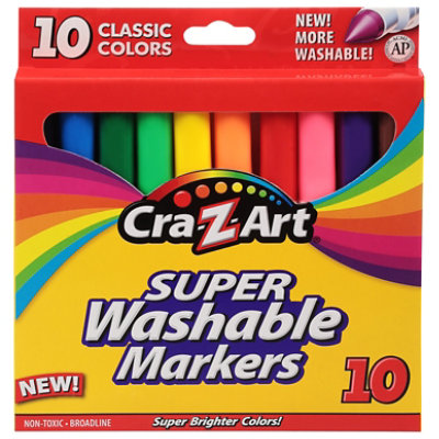 Crazart Super Washable Markers - 10 CT - Image 3