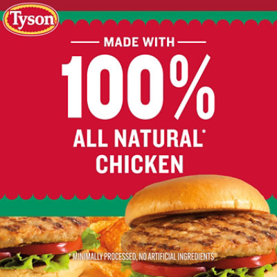 Tyson Frozen Original Seasoned Chicken Burgers - 21 Oz - Image 3