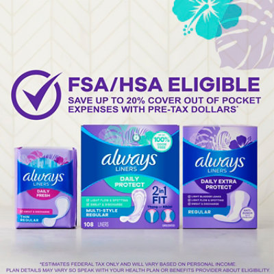 Always Multi Form Liners 2x - 108 CT - Image 8