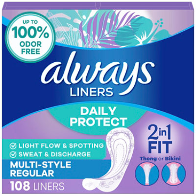 Always Multi Form Liners 2x - 108 CT - Image 1