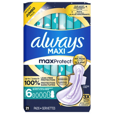 Always Pad Sz6 2.7x - 21 CT