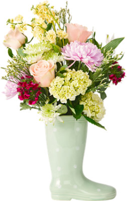 Overjoyed Boutique Spring Boot Tulip Arrangement - Each - Image 1