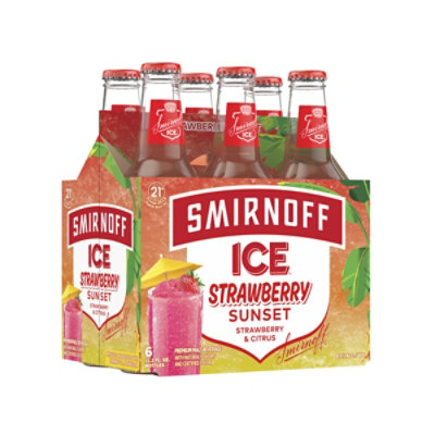 Smirnoff Ice Strawberry Sunset In Cans - 6-11.2 FZ - Image 3