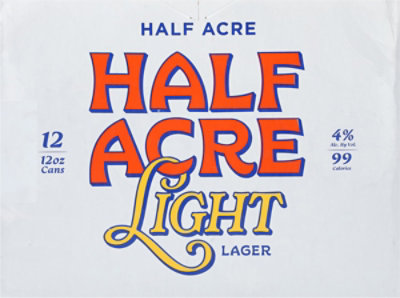 Half Acre Light Lager 12pk In Cans - 12-12 FZ - Image 3
