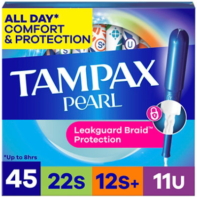 Tampax Pearl Tampons Regular Super Plus - 45 CT - Image 1