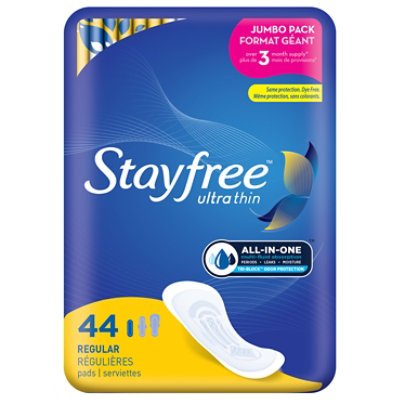 Stayfree Ultra Thin Pads 44 Ct - 44 CT - Image 1