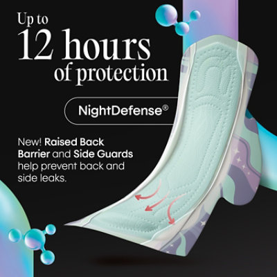 Biocare Ultra-thin Winged Overnight Pads 10 Ct - 10 CT - Image 2