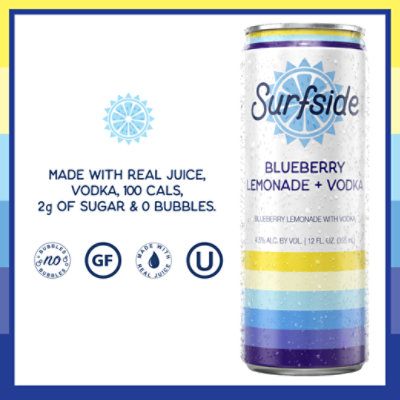 Surfside 4pk Blueberry Lemonade - 4-12 FZ - Image 2