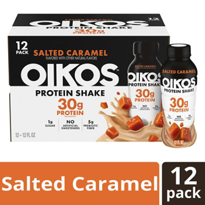 Oikos Protein Shake Salted Caramel 12-12 Fz - 12-12FZ - Image 1