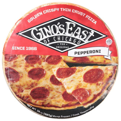 Ginos East Pizza Pepperoni Thin Crust - 17 OZ - Image 2